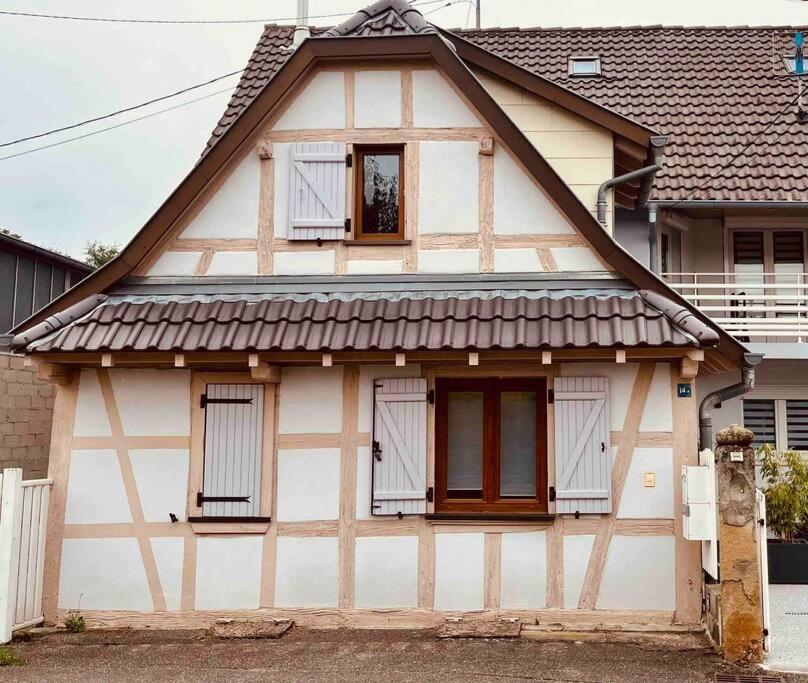 S'Hiesele Petite Maison Alsacienne Typique Ittenheim Buitenkant foto